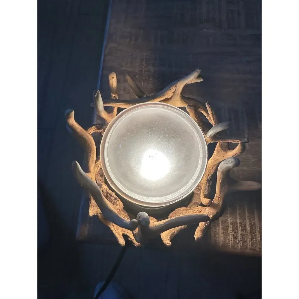 Rustic Antler Candle Warmer W/Light Nice Quality!